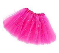 JOOTUEPO Women Tutu Skirts Adult, 3 Layered Tulle Tutu Skirts Sequins Stars Elastic, Adult Teen Skirt Ballet Dance Festival Outfit Halloween Party Costume