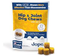 Jope Hip and Joint Dog Chews with UC-II® Collagen - More Effective Than Glucosamine - Veterinarian-Developed - Recommended for Small, Medium and Large Dogs - Cold-Pressed & Third-Party Tested