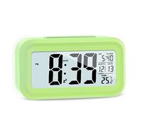 JOPHEK LCD Digital Alarm Clock, Travel Alarm Clock with Temperature Snooze Function, Light Control, Intelligent Alarm Clock for Bedroom, Home, Office