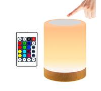 JOPHEK LED Bedside Lamp, Touch Sensitive Night Light, 13 Colours, 3 Different Modes, Atmosphere Table Lamp with Timing Function for Bedroom, Living Room and Children's Room