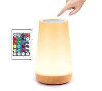 JOPHEK Night Light, Baby Touch Lamps with 13 Colour Changing and 3 Mode, Rechargeable Bedside Dimmable Nightlight Battery Operated