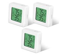 JOPHEK Pack of 3 Hygrometer, Mini LCD Digital Thermometer Hygrometer Room Thermometer Indoor Thermometer for Baby Room, Home, Office, Greenhouse