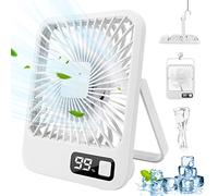 JOPHEK Portable Fan, 3000 mAh USB Mini Fan - Portable Table Fan for Home/Office/Camping (White)