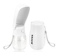 JOPHEK Portable Pet Water Bottle, 300 ml, 180° Foldable, Leak-proof, Activated Carbon Filter, Daily Walking, Travel, Camping