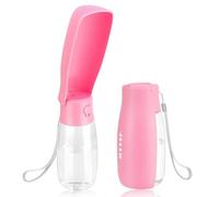 JOPHEK Portable Pet Water Bottle, 550 ml, 180° Foldable, Leak-proof, for Daily Walking Travel Camping, Cat, Dog