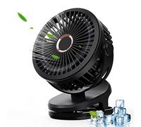 JOPHEK Power Fan, 5000mAh Desk Fan USB Table Fan with 4 Speeds Rechargeable Battery Fan, Silent Operation Cooling 270° Adjustable Portable Fan