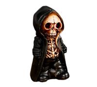 jopiuieo Cool Skeleton Figurines, Halloween Skull Puppet Ornaments, Gothic Skeletons Small Figurine Statue, 2024 New Resin Crafts Cute Statue Skeleton Memorial For Halloween Home Office Desk, A