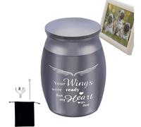 jopiuieo Pet Urn Metal Small Ashes,Small Keepsake Urns for Ashes - Metal Sharing Personal Funeral Urn for Pet Or Human Ashes Create Your Own Assortment