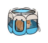 jopiuieo Portable Cat Play Zone - Mesh Semi-Closed Enclosure for House Cats, Spacious Cage for Kitten Hedgehog Guinea Pigs Ferret Hamster On the Go Garden Outdoor Balcony