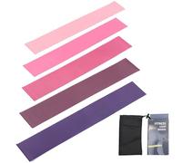 jopiuieo Resistance Band - Stretch Bands with Five Resistance Levels - Portable Training Device for Yoga Fitness Leg Arm Back Thigh Workout