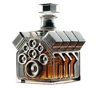 jopiuieo Whiskey Decanter, V8 Engines Shape Alcohol Decanter Bottle, High-End Resin Craftsmanship Designed, For Wine Personalized Transparent Creative, Specifically For Alcohol Enthusiasts