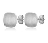 JOPLY Sterling Silver Studs Earrings for Women,Flat Stud Earrings Square Small Stud Earrings Hypoallergenic 925 Silver Stud Earrings Unique Birthday Gifts for girls Women