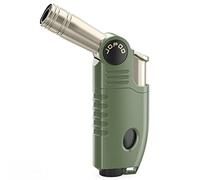 JOPOO Jet Flame Lighter Gas Butane Refillable, BBQ Outdoor Camping Torch Lighter Windproof (Sold Without Gas)