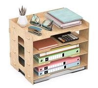 JOPOO Office Letter Tray, 4 Tier A4 Paper File Desk Organiser Tray