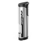 JOPOO Windproof Jet Flame Turbo Torch Lighter Butane Refillable (Sold Without Gas)
