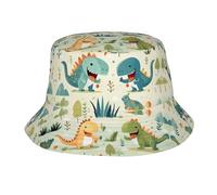 Joppuer Cute Little Baby Dinosaur Adult Bucket hat : Lightweight, Breathable and Foldable Suitable for Outdoor Activities Black218