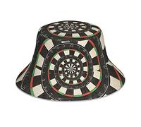 Joppuer Darts Target Bucket Hat, Reversible Bucket Hat with Reflective Strip, Sun Hats for Women Men415