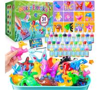 JOPSHEEN 30 Colours Magic Water Elf Kit - Aqua Fairy Water Pets with12 Molds - DIY Squishy Maker Crafts Birthday Gifts for Boys and Girls