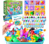 JOPSHEEN 30 Colours Magic Water Elf Kit - Aqua Fairy Water Pets with12 Molds - DIY Squishy Maker Crafts Birthday Gifts for Boys and Girls