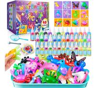 JOPSHEEN 40 Colours Magic Water Elf Kit - Aqua Fairy Water Pets with 12 Molds - DIY Squishy Maker Crafts Birthday Gifts for Boys and Girls