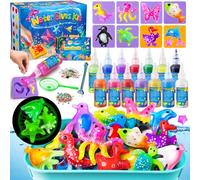 JOPSHEEN Magic Water Elf Kit for Kids - Aqua Fairy Water Pets with 14 Colours - Squishy Maker Crafts Birthday Gifts for Boys and Girls