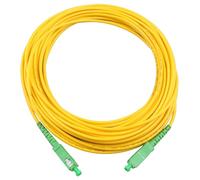 Jopto 10m(33ft) Fiber Optic Cable SC/APC to SC/APC Connector Simplex Single mode 9/125 Fiber Patch Cable Compatible with FTTH Cables PVC LSZH Jacket Cord-Optics Pigtail Lead Series