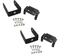 Jopto 2 Set Servo Motor Bracket, 2 DOF Short Pan and Tilt Servos Bracket Sensor Mount Kit Compatible with MG995 (Multi-Function Servo Motor Bracket + U-Shaped Bracket + Screws)