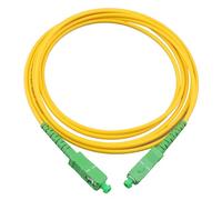 Jopto 2m(7ft) Fiber Optic Cable SC/APC to SC/APC Connector Simplex Single mode 9/125 Fiber Patch Cable Compatible with FTTH Cables PVC LSZH Jacket Fiber Optic Cord - Optics Pigtail Lead Series