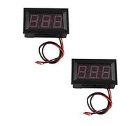 Jopto 2PCS 0.56'' DC4.5V-30V Digital Voltmeter Voltage Tester Gauge Bright LED Display 2 Wires Volt Meter for Motorcycle Car Motor Panel Mount (Red)