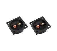 Jopto 2PCS 2-Way Square Speaker Terminal Box DIY Home Car Stereo Binding Post Terminal Cable Connector Screw Type Speaker Junction Board Acoustic Component Subwoofer Plugs Back Panel Universal Block