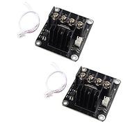 Jopto 2PCS 3D Printer Heated Bed Power Module MOS Tube Power Expansion Board High Current Load Module Hot Bed Module Heat Bed Module MOS Tube Power Expansion High Current Load Board with Cable 25A