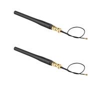 Jopto 2PCS 433MHZ Antenna 3DBI High Gain Hotspot Omnidirectional WiFi Straight RP-SMA Female Connector with U.FL to RP-SMA Male 3G 4G WIFI Module Coaxial Pigtail 15cm RF 1.13 Antenna Wifi Cable