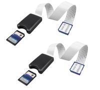 Jopto 2PCS 9.84inch 25cm SD Card Flexible Extension Cable SD to SD Cable SD Memory Card Adapter Convertor Extension Extender Cable Compatible with Raspberry Pi GPS DVD LED Wild Camera SDHC SDXC
