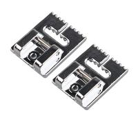 Jopto 2pcs 9 Grooves Pintuck Presser Foot Straight Stitch Foot In The Ditch Edge-Joining Foot Compatible with Most Low Shank Snap On Domestic Sewing Machines Singer, Brother, Babylock, Euro-Pro, White