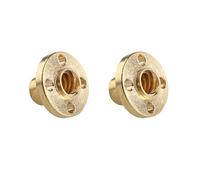 Jopto 2Pcs Brass T8 Screw Nut 2mm Pitch Trapezoidal for 8mm T8 Lead Threaded Rod Lead Screw 3D Printer Reprap Parts Z Axis