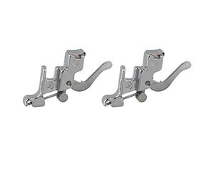 Jopto 2Pcs Durable Sewing Machine Snap On Low Shank Adapter Presser Foot Holder for Brother Singer Janome Toyota Kenmore Low Shank Sewing Machines