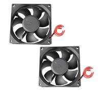 Jopto 2PCS Mini Brushless Silent 3D Printer Cooling Fan 80x80x25mm 8025 DC 12V Fan With 2 Pin Terminal Compatible With 3D Printer PC CPU Radiators Computer Cases For DIY With 30cm/11.81inch Cable