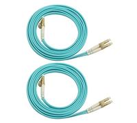 Jopto 2PCS OM3 Multimode Fibre Patch Cable (LSZH) 50/125 10G Duplex 2m/200cm LC/UPC to LC/UPC