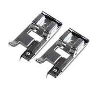 Jopto 2pcs Overlocking Overcasting Stitch Foot Snap On Domestic Sewing Machine Presser Foot Suitable for Fabric Edges Rolled Hem Tool Compatible with Brother Janome Toyota New Singer (without Stopper)