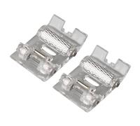 Jopto 2pcs Snap On Roller Presser Foot Multifunctional Domestic Sewing Machine Accessories for Leather Compatible with Low Shank Brother, Janome, Kenmore, Singer, White, Juki, New Home, Simplicity