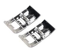 Jopto 2pcs Universal Snap On Zigzag Presser Foot for Sewing Elastic Straight Stitch Domestic Sewing Machine Accessory 76251 Compatible with Singer, Brother, Janome, Babylock, Elna, Euro-Pro, Kenmore