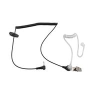 Jopto 3.5mm Listen Only Covert Air Acoustic Tube Walkie Talkie Earpiece Headset with In-Ear Soft Silicone Mushroom Earbud 1 Pin Two Way Radio Speaker Mic Compatible with Motorola Kenwood Vertex Yaesu
