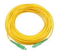 Jopto 30m(98ft) Fiber Optic Cable SC/APC to SC/APC Connector Simplex Single mode 9/125 Fiber Patch Cable Compatible with FTTH Cables PVC LSZH Jacket-Optics Pigtail Lead Series