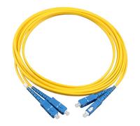 Jopto 3m (10ft) SC to SC Single Mode Duplex 9/125μm Fiber Optic Cable - LSZH Patch LAN Cord for FTTH Indoor Gigabit Ethernet Applications
