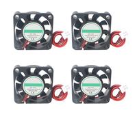 Jopto 4PCS 3D Printer Blower Fan 4010 DC Brushless 12V 40x40x10mm Mini Color RGB LED Light Hydraulic Bearing Fan With 2 Pin Terminal for 3D Printer Extruder Makerbot MK7 MK8 With 28cm 11.02inch Cable
