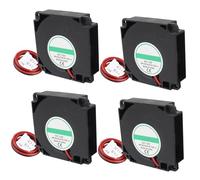 Jopto 4PCS 3D Printer Brushless Blower Cooling Fan 40x40x10mm 4010 DC Voltage 12V Mini Square Hydraulic Turbo Fans With 2 Pin Terminal Compatible With 3D Printer Extruder With 30cm/11.81inch Cable