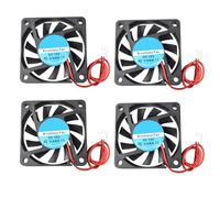 Jopto 4PCS Mini Brushless Silent Cooling Fan 60x60x10mm 6010 DC 12V Fan With 2 Pin Terminal Compatible With 3D Printer PC CPU Computer Cases For DIY With 30cm 11.81inch Cable