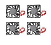 Jopto 4PCS Mini Brushless Silent Cooling Fan 60x60x10mm 6010 DC 24V Fan With 2 Pin Terminal Compatible With 3D Printer PC CPU Computer Cases For DIY With 30cm 11.81inch Cable