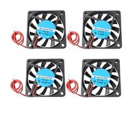 Jopto 4PCS Mini Brushless Silent Cooling Fan 60x60x10mm 6010 DC 5V Fan With 2 Pin Terminal Compatible With 3D Printer PC CPU Computer Cases For DIY With 30cm 11.81inch Cable