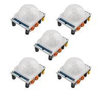 Jopto 5PCS HC-SR501 Human Body Pyroelectric Infrared PIR Motion Detection Sensor Detector Module PIR IR Module Pyroelectric Infrared Motion Sensor Module Detector